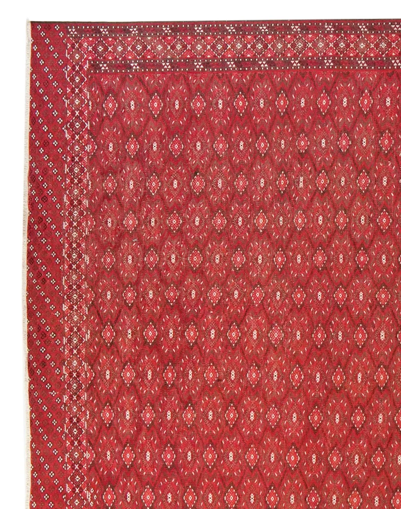 Kelim Turkman · Handgewebt – Rot, 360x232 cm