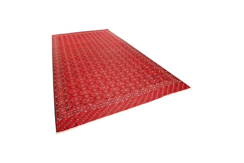 Kelim Turkman · Handgewebt – Rot, 360x232 cm
