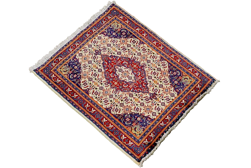 Sarough · Handgeknüpft – Beige, 76x64 cm