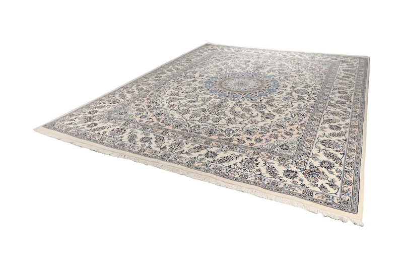 Nain 12La · Handgeknüpft – Beige, 392x300 cm