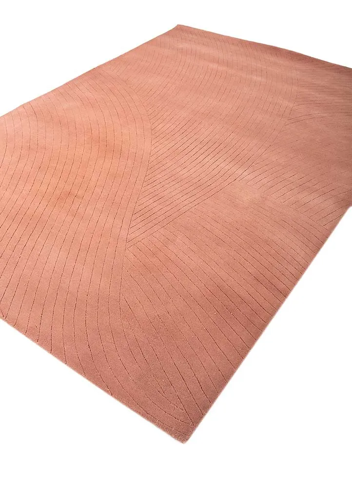 Wollteppich - 168 x 238 cm - orange