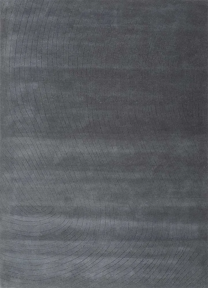 Wollteppich - 165 x 233 cm - dunkelgrau