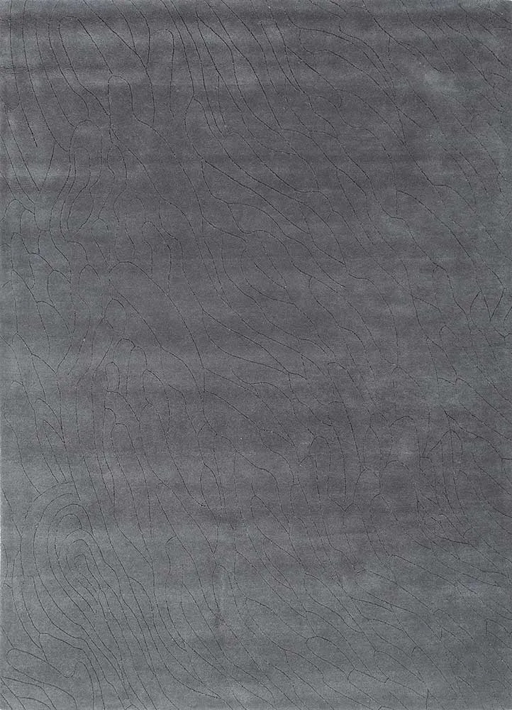 Wollteppich - 165 x 233 cm - dunkelgrau