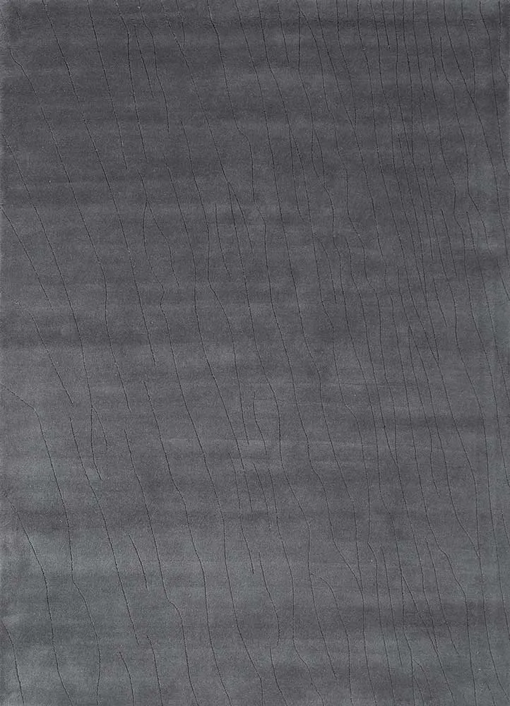 Wollteppich - 165 x 233 cm - dunkelgrau