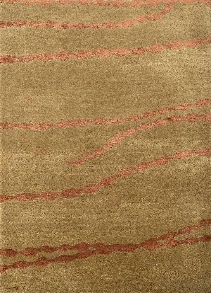 Wollteppich - 60 x 90 cm - gold