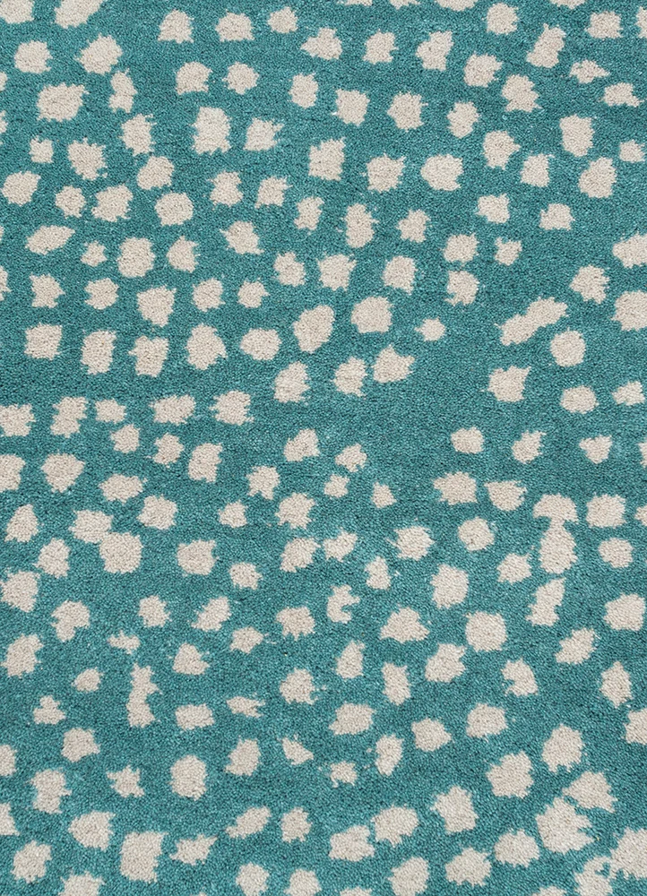 Wollteppich - 240 x 300 cm - türkis