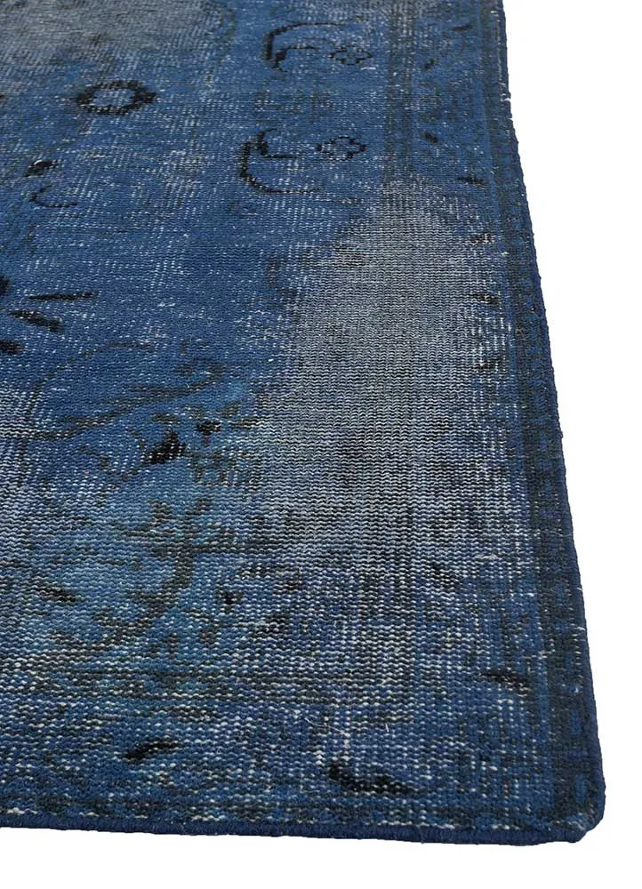 Wollteppich - 120 x 180 cm - blau