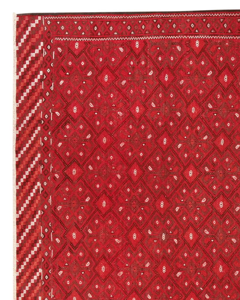 Kelim Turkman · Handgewebt – Rot, 305x213 cm