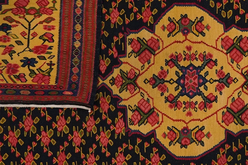 Kelim Bidjar · Handgewebt – Blau, 222x140 cm