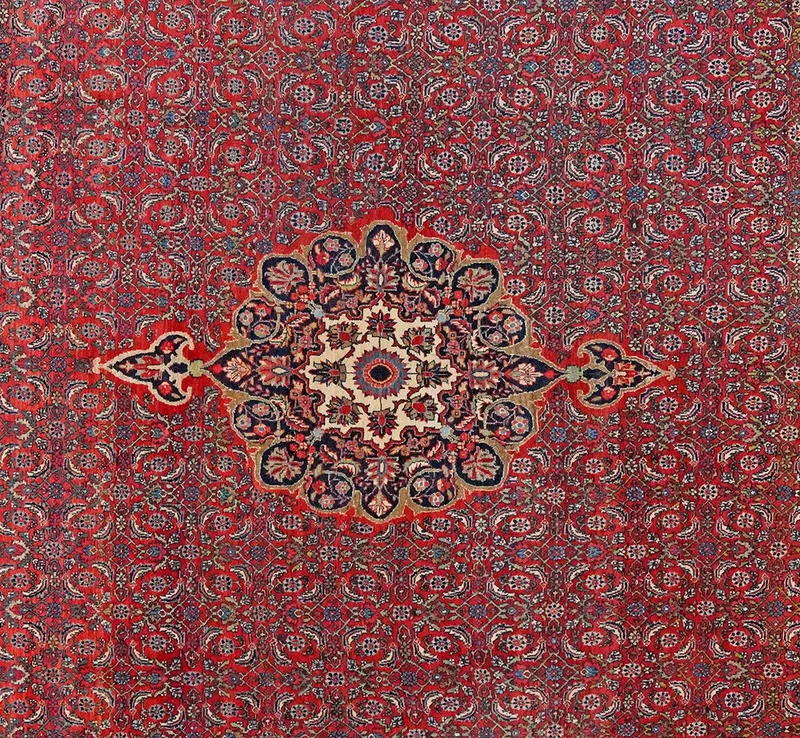 Bidjar · Handgeknüpft – Rot, 350x270 cm