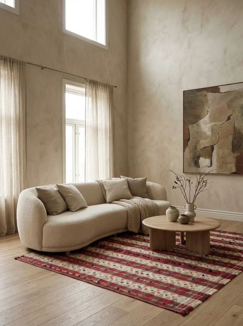 Kelim · Handgewebt – Bunt, 223x144 cm