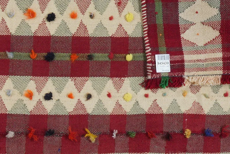 Kelim · Handgewebt – Bunt, 223x144 cm