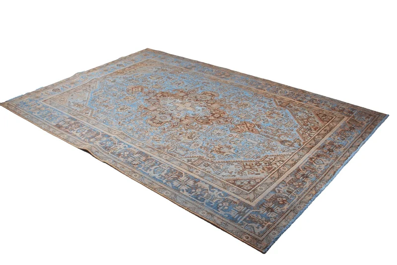 Vintage · Handgeknüpft – Blau, 292x194 cm