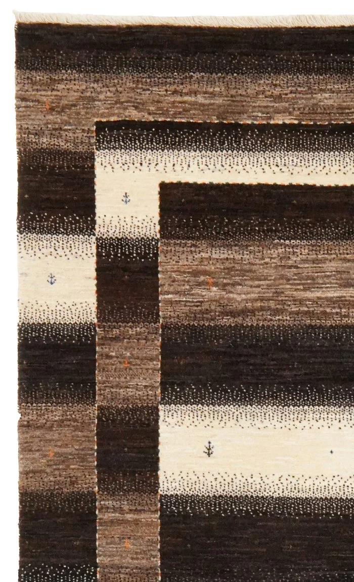 Rizbaf · Handgeknüpft – Braun, 270x194 cm