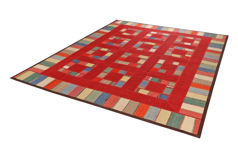 Kelim Tekkeh · Handgewebt – Bunt, 286x229 cm