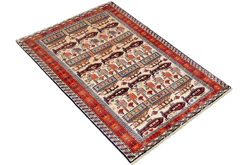 Belutch · Handgeknüpft – Beige, 176x100 cm