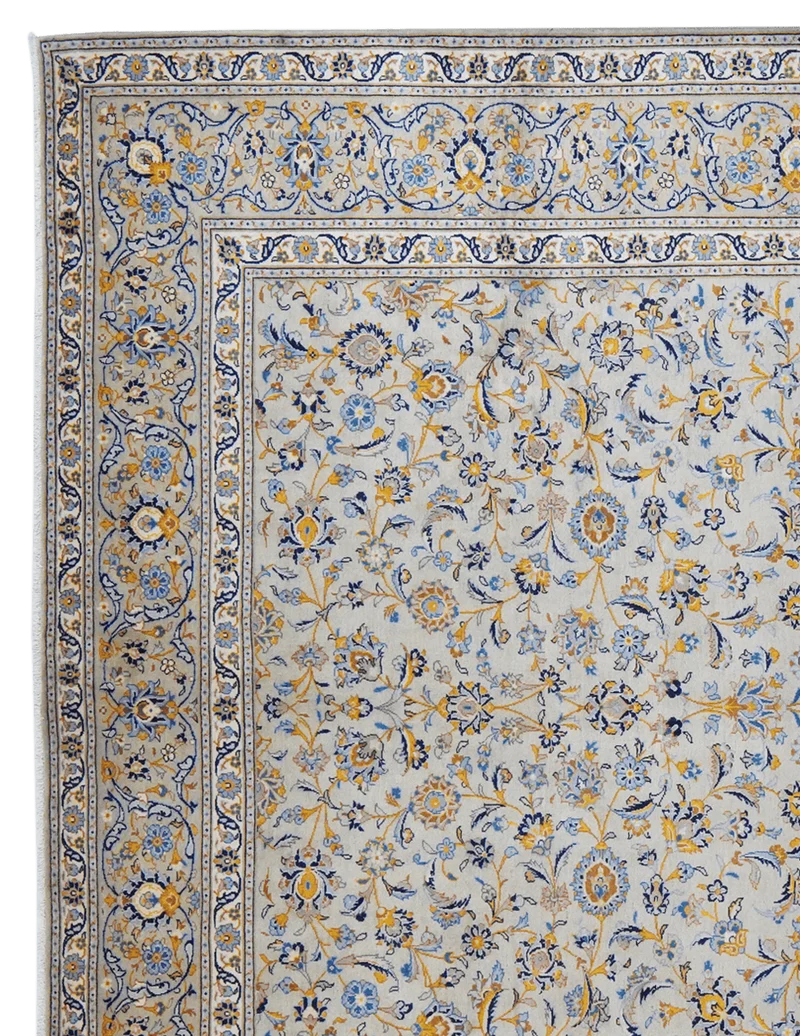Kashan · Handgeknüpft – Grün, 380x298 cm