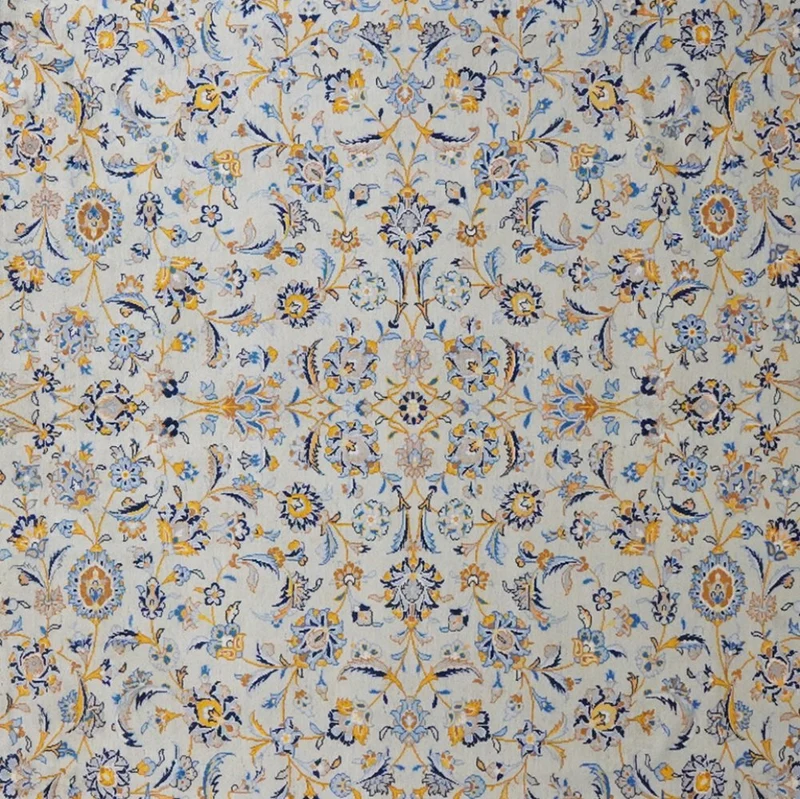Kashan · Handgeknüpft – Grün, 380x298 cm