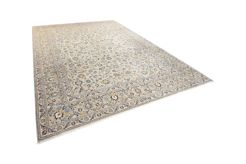 Kashan · Handgeknüpft – Grün, 380x298 cm
