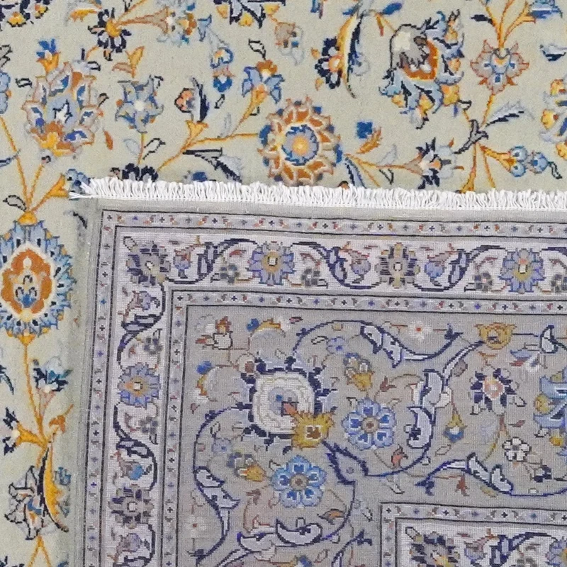Kashan · Handgeknüpft – Grün, 380x298 cm