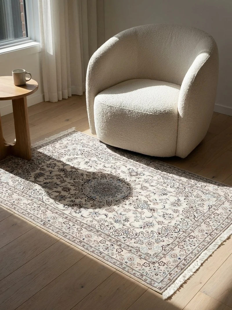 Nain 6La · Handgeknüpft – Beige, 152x100 cm