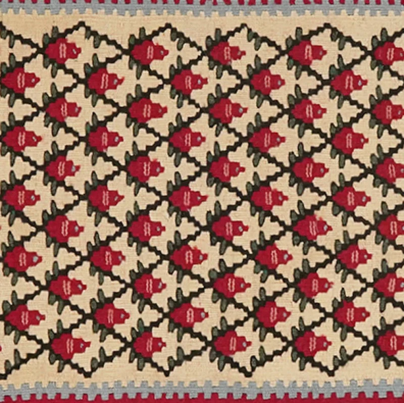 Kelim Senneh · Handgewebt – Beige, 83x59 cm