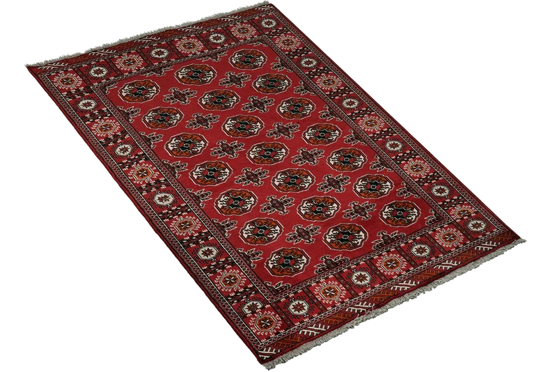 Turkman · Handgeknüpft – Rot, 192x133 cm