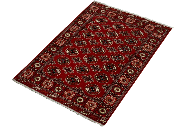 Turkman · Handgeknüpft – Rot, 192x133 cm
