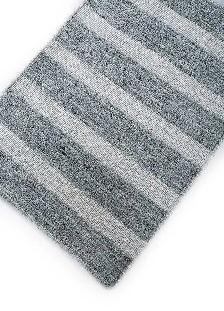 Wollteppich - 60 x 90 cm - petrolblau