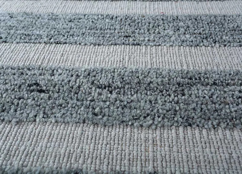 Wollteppich - 60 x 90 cm - petrolblau