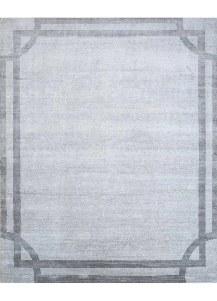 Wollteppich - 240 x 300 cm - hellgrau
