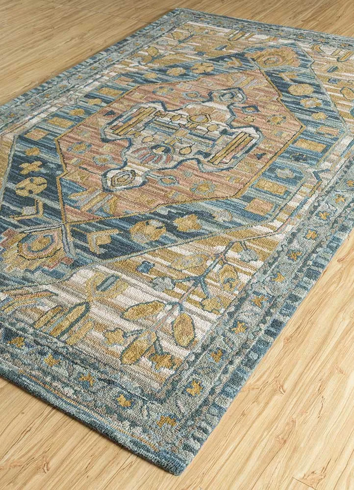 Wollteppich - 150 x 240 cm - mehrfarbig
