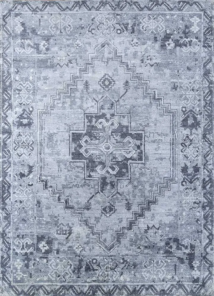 Designer Teppich - 240 x 300 cm - hellblau