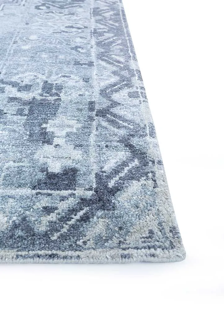 Designer Teppich - 240 x 300 cm - hellblau