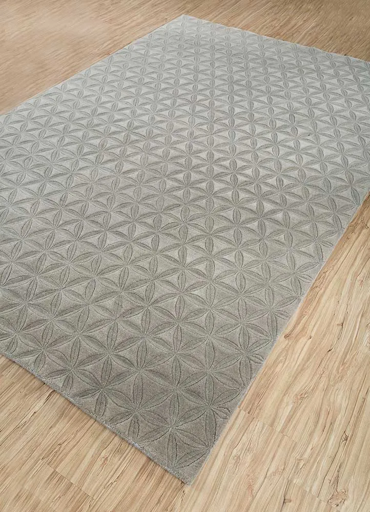Wollteppich - 180 x 270 cm - beige