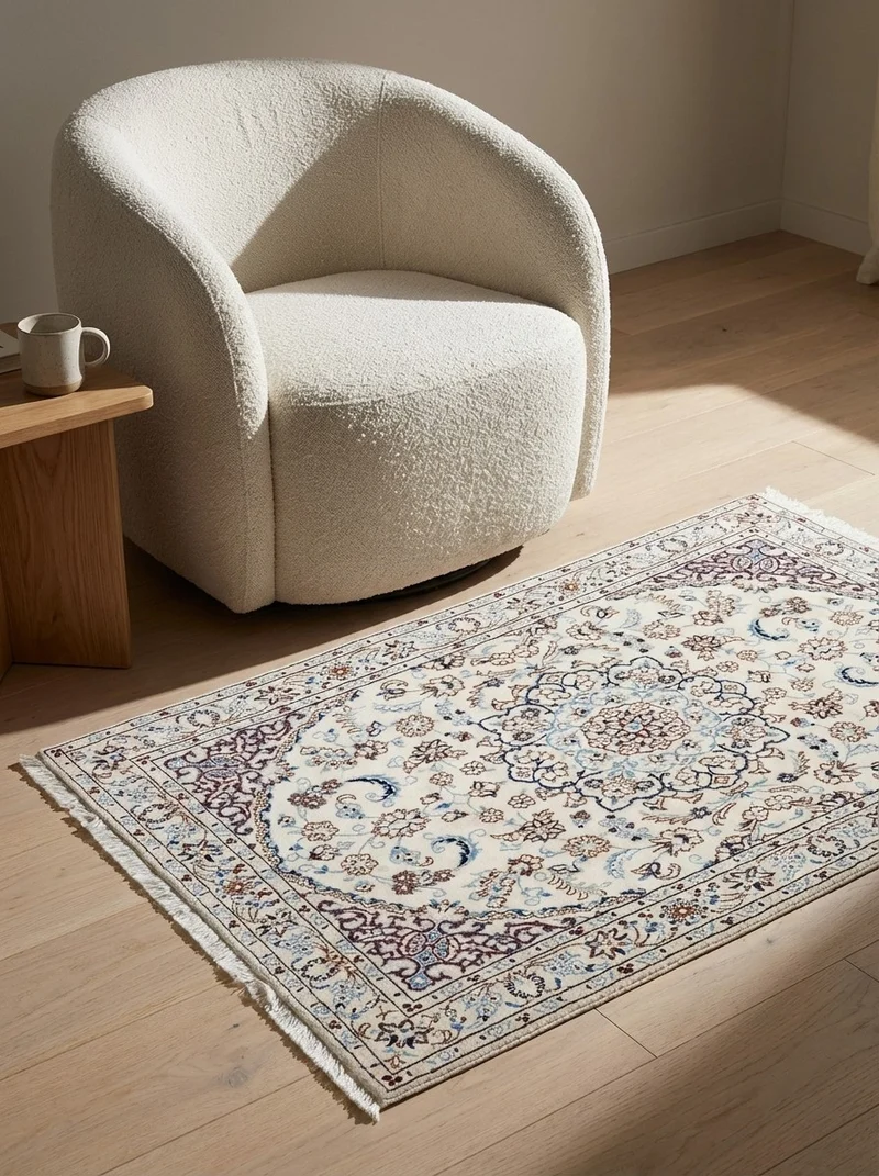 Nain 9La · Handgeknüpft – Beige, 151x100 cm