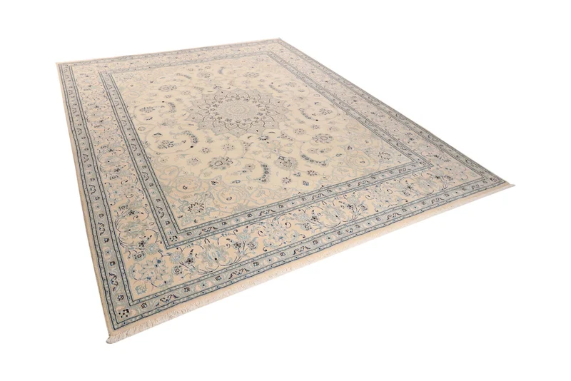 Nain 12La · Handgeknüpft – Beige, 300x255 cm