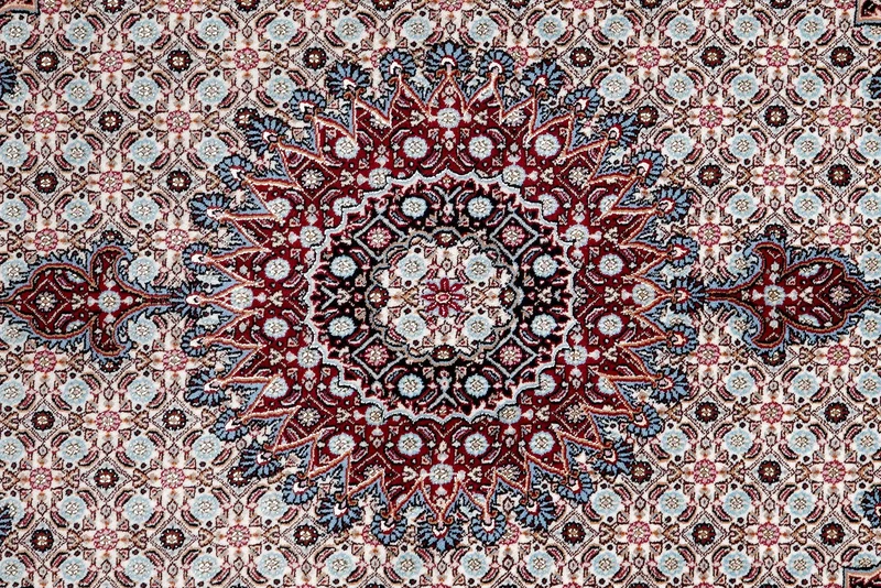 Moud Mahi · Handgeknüpft – Beige, 201x148 cm