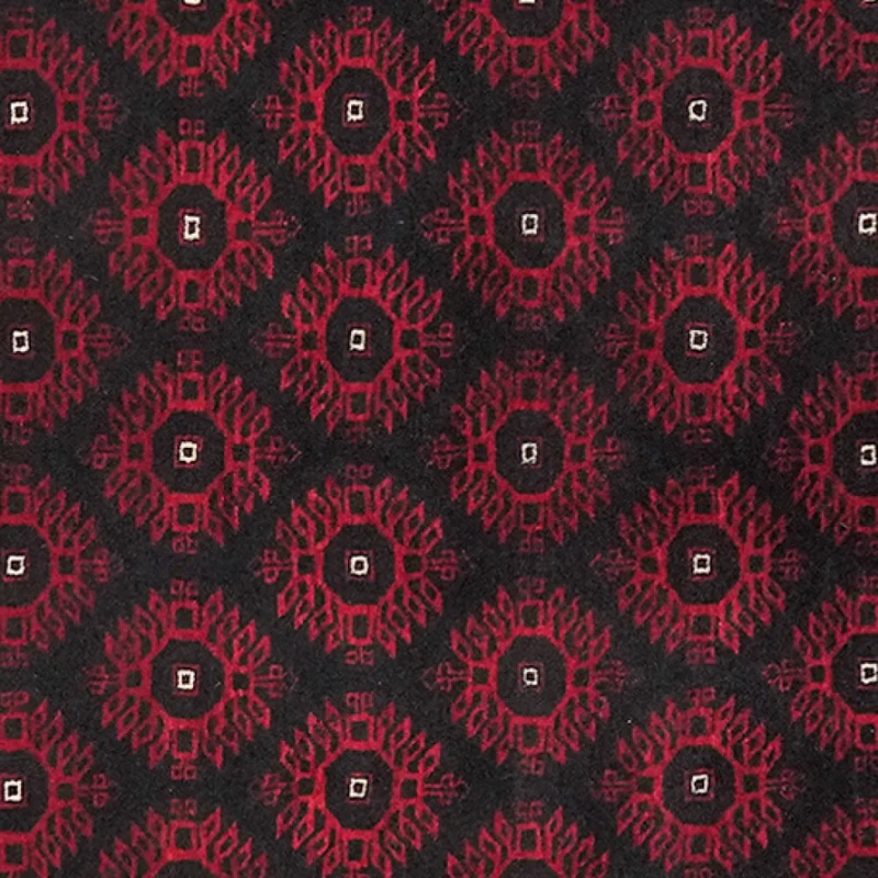 Belutch · Handgeknüpft – Schwarz, 221x118 cm