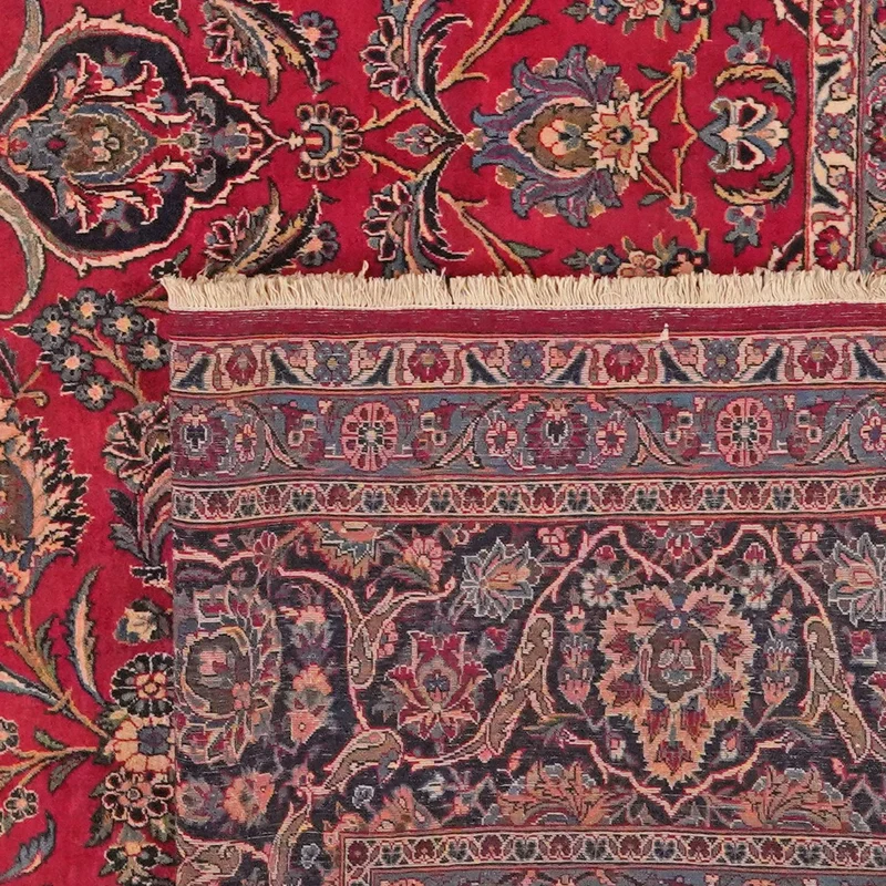 Kashan · Handgeknüpft – Rot, 447x335 cm
