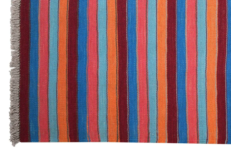 Kelim Gashgai · Handgewebt – Grün, 190x126 cm
