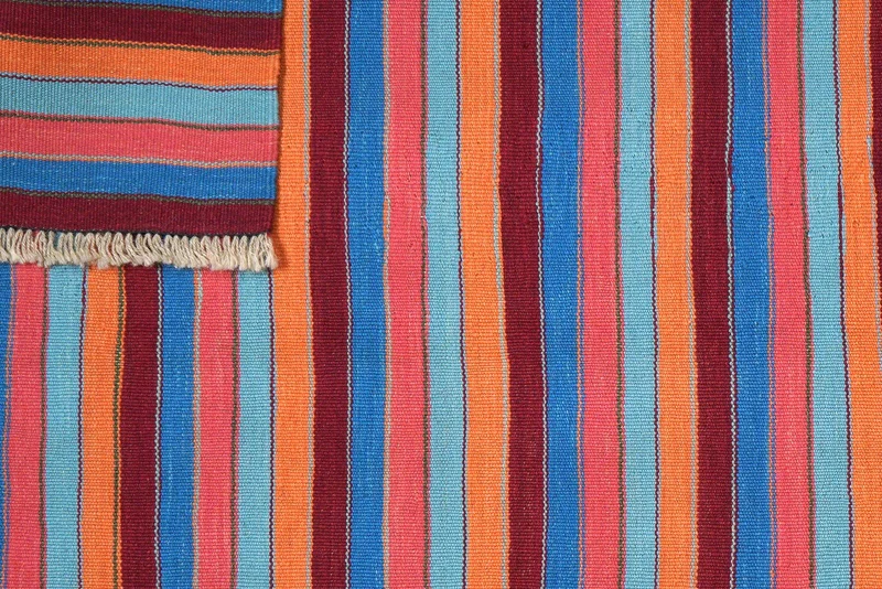 Kelim Gashgai · Handgewebt – Grün, 190x126 cm