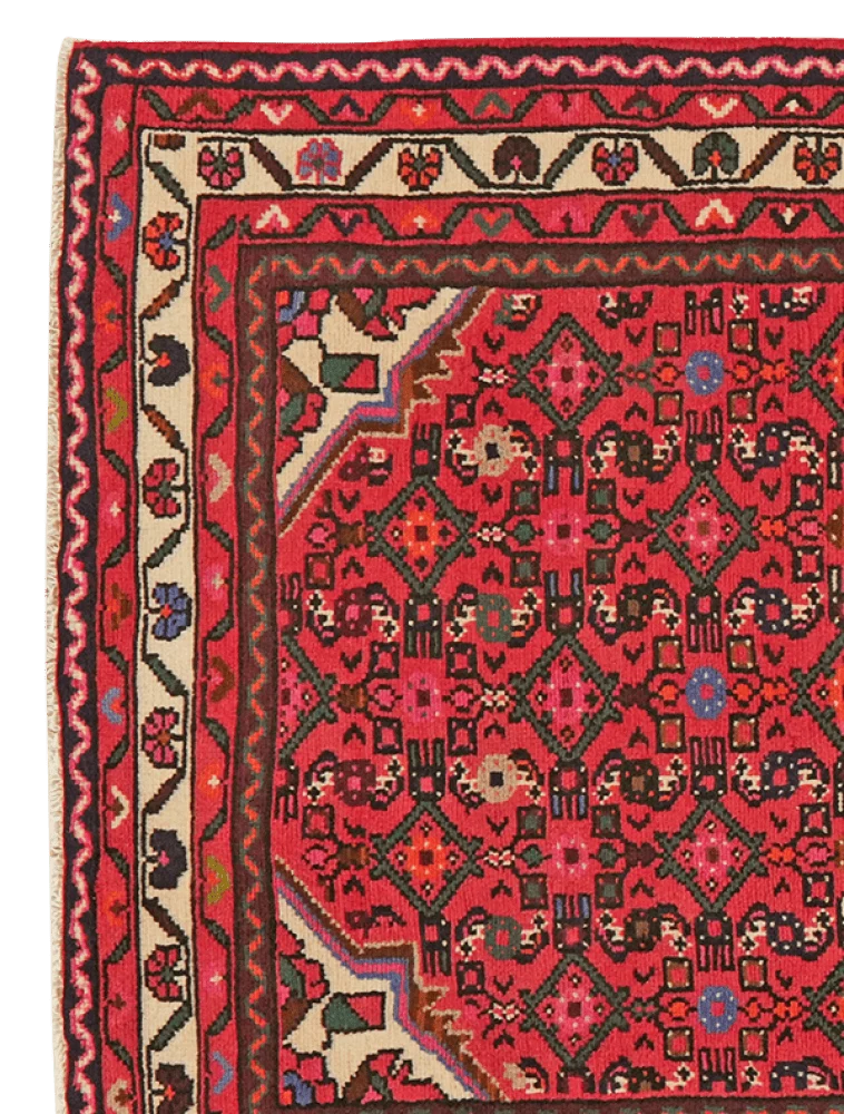 Hosseinabad · Handgeknüpft – Rot, 195x101 cm