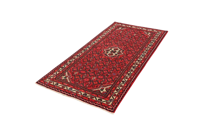 Hosseinabad · Handgeknüpft – Rot, 195x101 cm