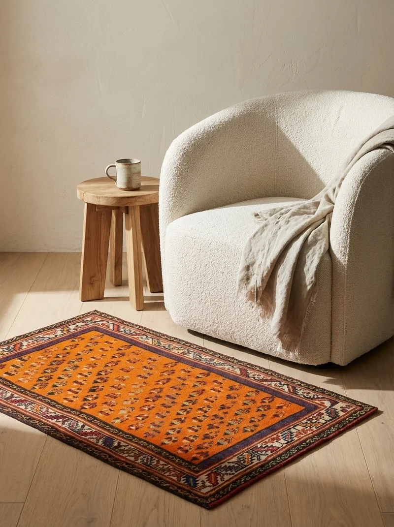 Gashgai · Handgeknüpft – Orange, 55x102 cm