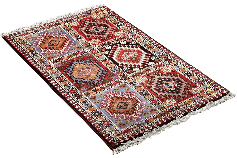 Yalameh · Handgeknüpft – Bunt, 100x61 cm