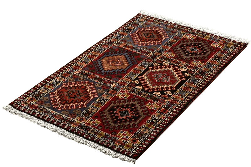 Yalameh · Handgeknüpft – Bunt, 100x61 cm