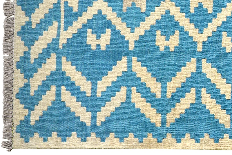 Kelim Gashgai · Handgewebt – Blau, 155x102 cm