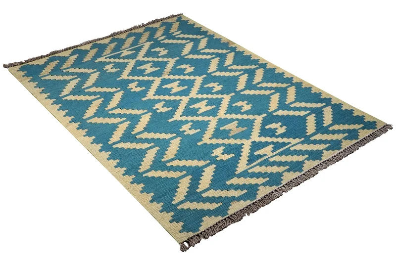 Kelim Gashgai · Handgewebt – Blau, 155x102 cm