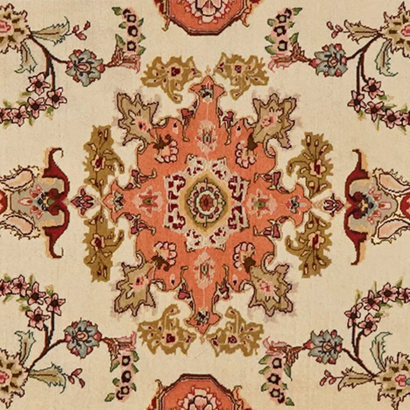 Tabriz 50 Raj · Handgeknüpft – Beige, 207x84 cm